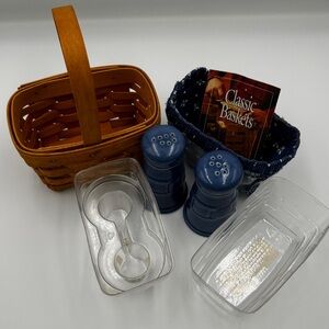 Longaberger Salt & Pepper Basket and Shakers
